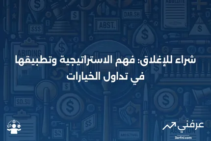 شراء للإغلاق: التعريف وكيفية عمله في تداول الخيارات