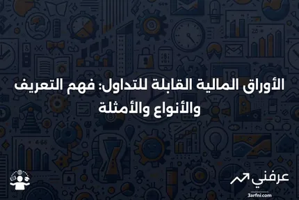 الأوراق المالية القابلة للتداول: التعريف، الأنواع، والأمثلة