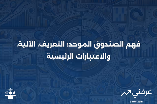 الصندوق الموحد: ما هو، كيف يعمل، اعتبارات