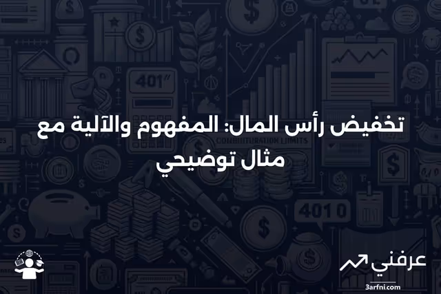 تخفيض رأس المال: التعريف، كيفية العمل، ومثال