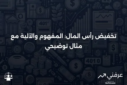 تخفيض رأس المال: التعريف، كيفية العمل، ومثال