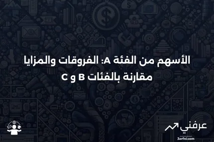 الأسهم من الفئة A: التعريف، الأنواع، مقارنة مع الأسهم من الفئة B والفئة C