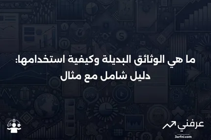 الوثائق البديلة: ما هي، كيف تعمل، مثال