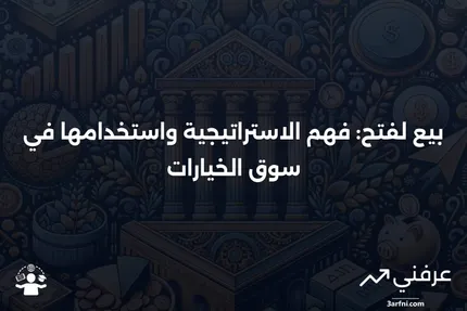 بيع لفتح: التعريف، الدور في خيار الشراء أو البيع، ومثال