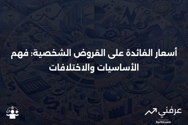 كيف تعمل معدلات الفائدة على القروض الشخصية