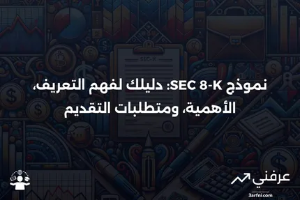 نموذج SEC 8-K: التعريف، ما الذي يخبرك به، ومتطلبات التقديم