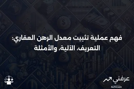 إيداع تثبيت معدل الرهن العقاري: ما هو، كيف يعمل، مثال