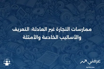 ممارسات التجارة غير العادلة: التعريف، الأساليب الخادعة والأمثلة