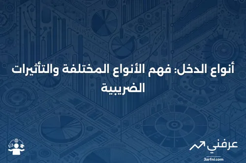 تعريف الدخل: الأنواع، الأمثلة، والضرائب | عرفني