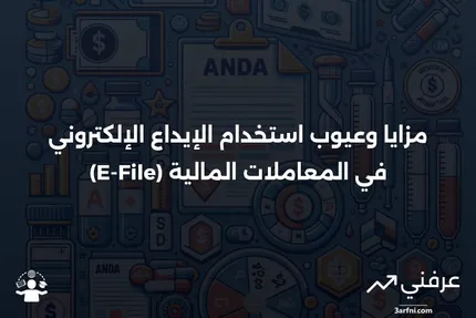 تعريف الإيداع الإلكتروني (E-File)، الخيارات والمزايا