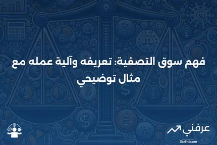 سوق التصفية: ما هو، كيف يعمل، مثال