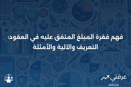 فقرة المبلغ المتفق عليه: ماذا تعني، كيف تعمل، مثال