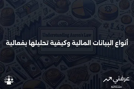 البيانات المالية: قائمة بالأنواع وكيفية قراءتها