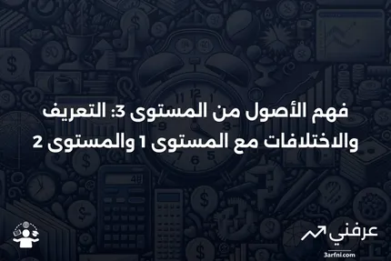 الأصول من المستوى 3: التعريف، الأمثلة، مقارنة بالمستوى 1 والمستوى 2