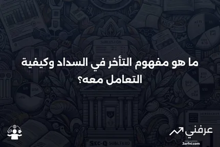 ماذا يعني أن تكون في حالة تأخر في السداد، مع مثال