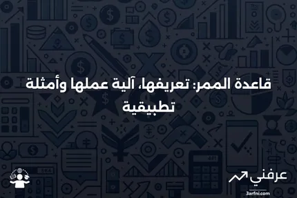 قاعدة الممر: ما هي، كيف تعمل، مثال