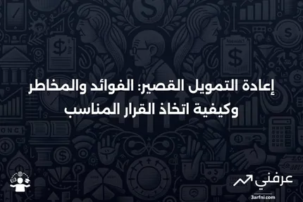 إعادة التمويل القصير: التعريف، كيفية العمل، الإيجابيات والسلبيات