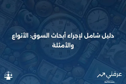 كيفية إجراء أبحاث السوق، الأنواع، والمثال