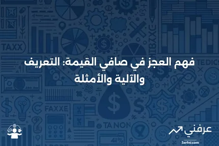 العجز في صافي القيمة: ماذا يعني، كيف يعمل، مثال