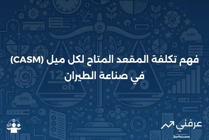 تكلفة المقعد المتاح لكل ميل (CASM): التعريف، الصيغة، المثال