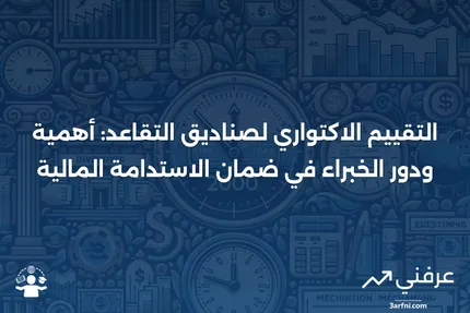 التقييم الاكتواري: تقييم صندوق المعاشات التقاعدية