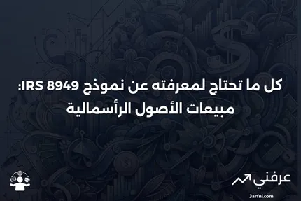 نموذج IRS 8949: مبيعات والتصرفات الأخرى في الأصول الرأسمالية