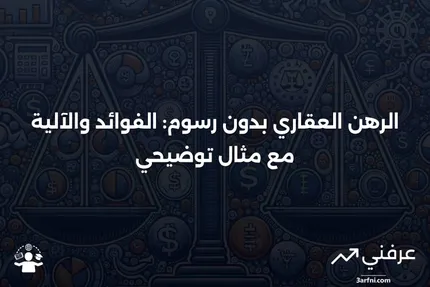 الرهن العقاري بدون رسوم: ما هو، كيف يعمل، مثال