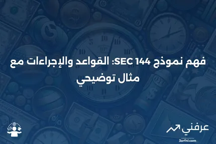 نموذج SEC 144: التعريف، قواعد التقديم، مثال