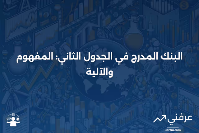 البنك المدرج في الجدول الثاني: ماذا يعني وكيف يعمل؟