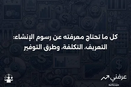 رسوم الإنشاء: التعريف، التكلفة المتوسطة، وطرق التوفير